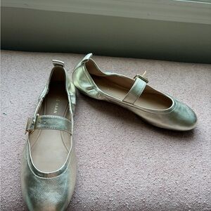 Cole Haan Women's Metallic Gold Flats